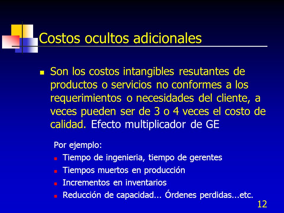 Costos ocultos adicionales