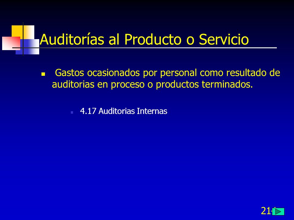 Auditorías al Producto o Servicio