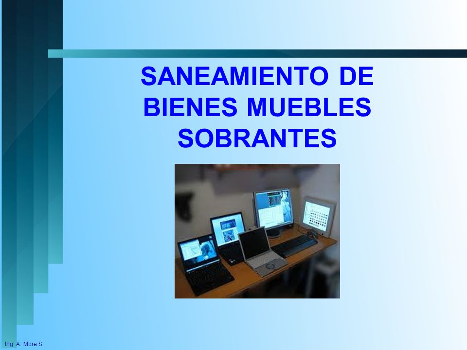 SANEAMIENTO DE BIENES MUEBLES SOBRANTES