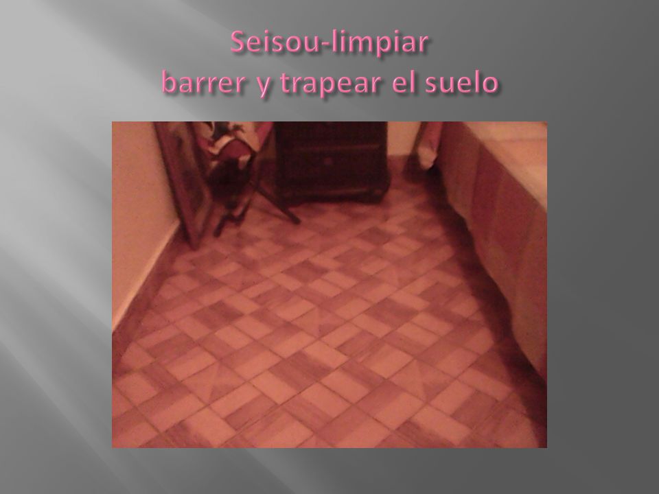 Seisou-limpiar barrer y trapear el suelo