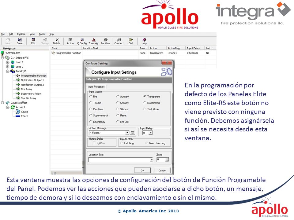 En la programación por defecto de los Paneles Elite como Elite-RS este botón no viene previsto con ninguna función. Debemos asignársela si así se necesita desde esta ventana.