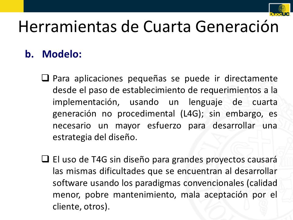 Herramientas de Cuarta Generación
