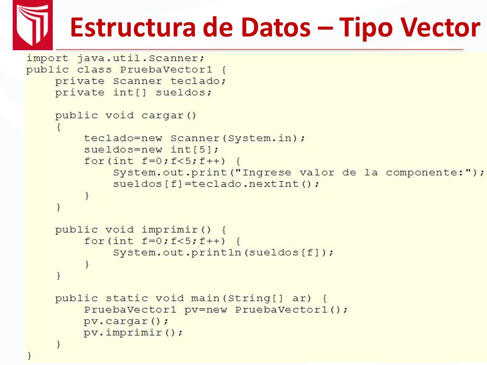 Estructura de Datos – Tipo Vector