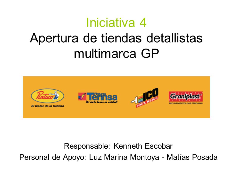 Iniciativa 4 Apertura de tiendas detallistas multimarca GP