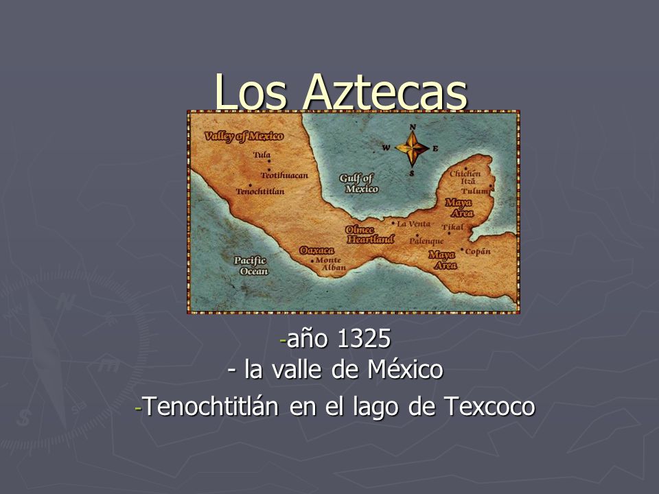 año la valle de México Tenochtitlán en el lago de Texcoco