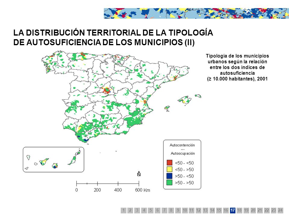 LA DISTRIBUCIÓN TERRITORIAL DE LA TIPOLOGÍA DE AUTOSUFICIENCIA DE LOS MUNICIPIOS (II)