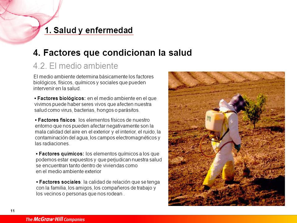 4. Factores que condicionan la salud