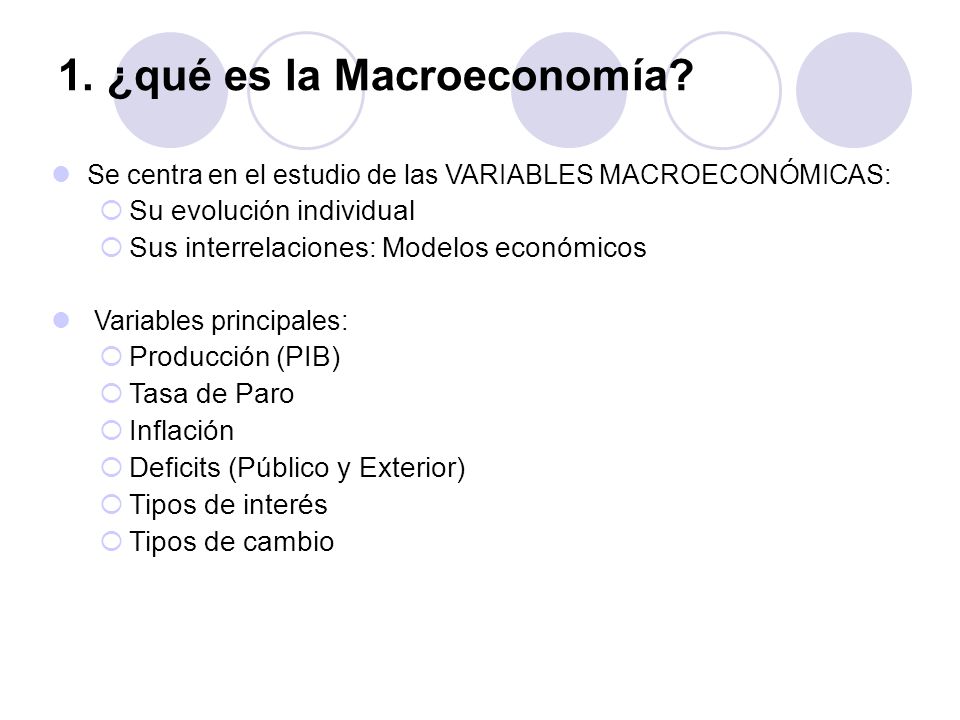 Tema 1. La macroeconomía: Conceptos e instrumentos - ppt video online  descargar