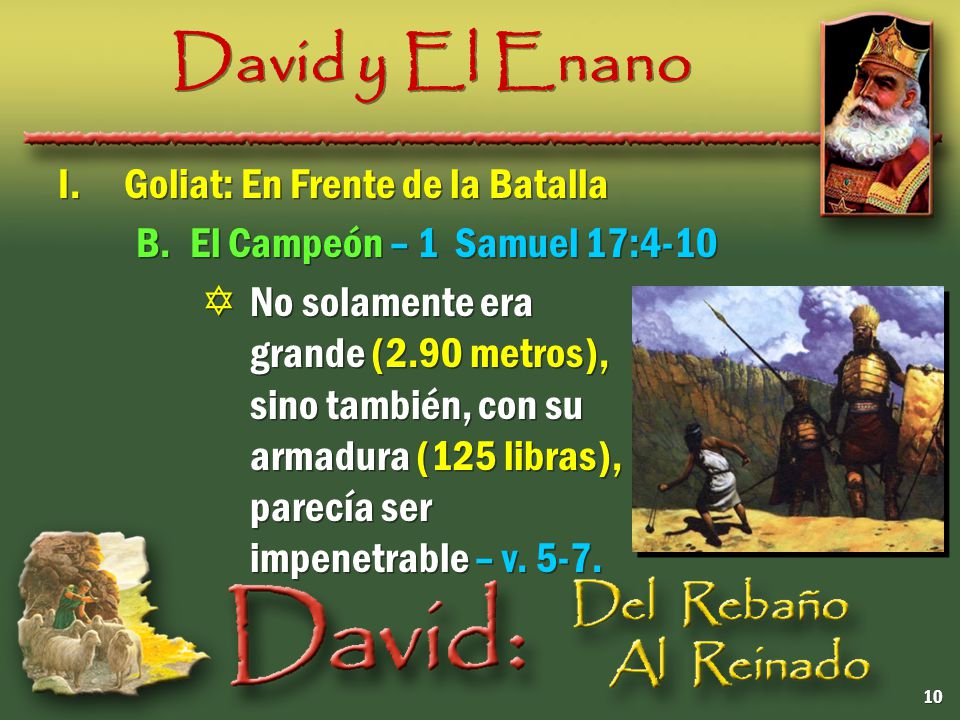David y El Enano I. Goliat: En Frente de la Batalla