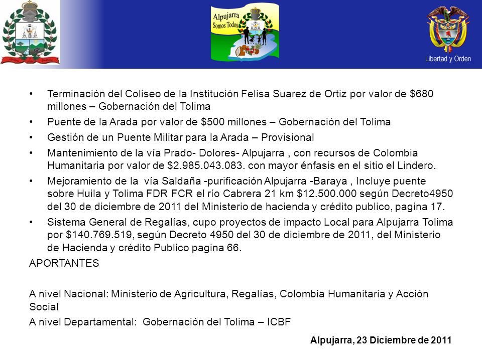 Terminación del Coliseo de la Institución Felisa Suarez de Ortiz por valor de $680 millones – Gobernación del Tolima
