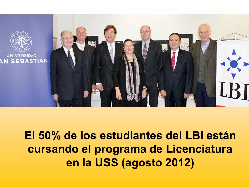 El 50% de los estudiantes del LBI están cursando el programa de Licenciatura en la USS (agosto 2012)