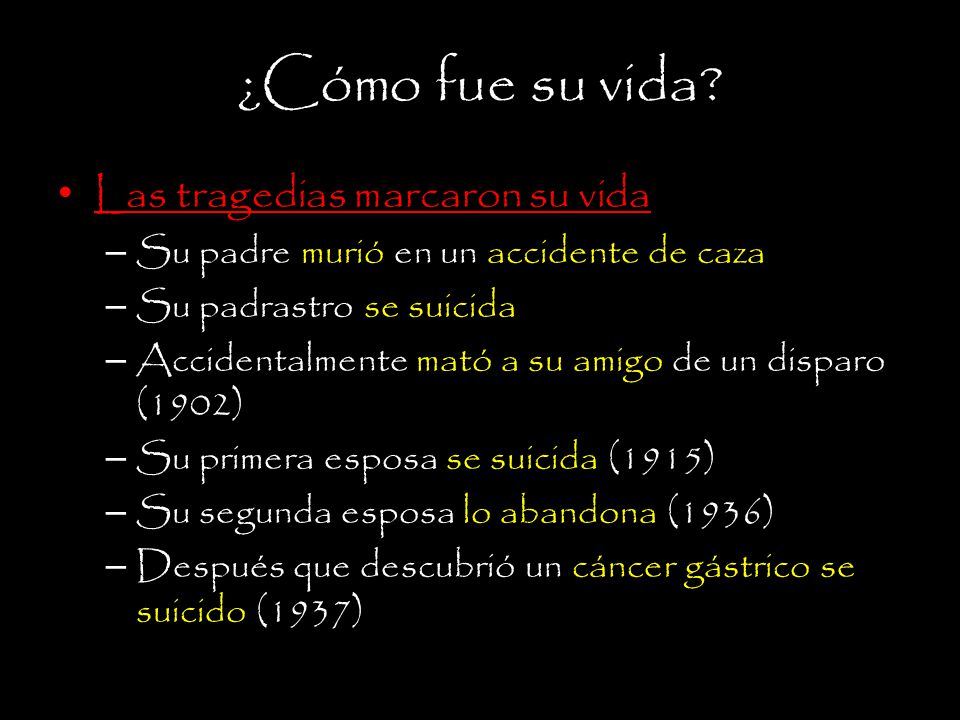 ¿Cómo fue su vida Las tragedias marcaron su vida