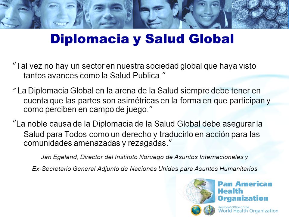 Diplomacia y Salud Global