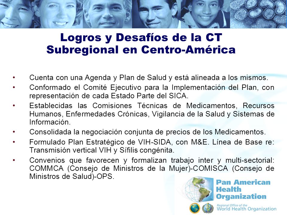 Logros y Desafíos de la CT Subregional en Centro-América