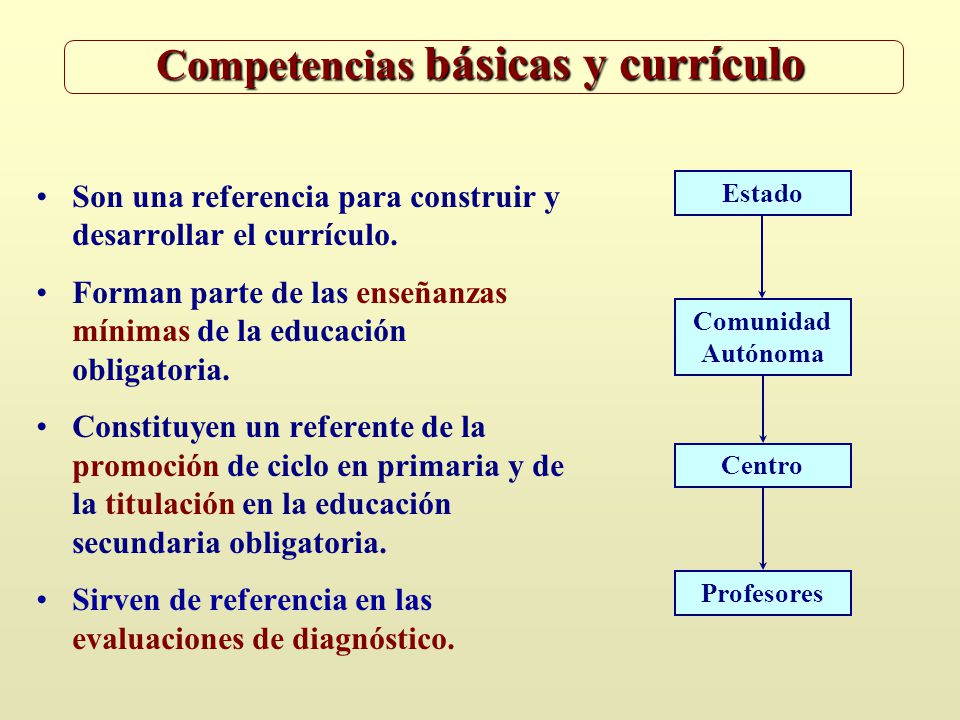 Competencias básicas y currículo