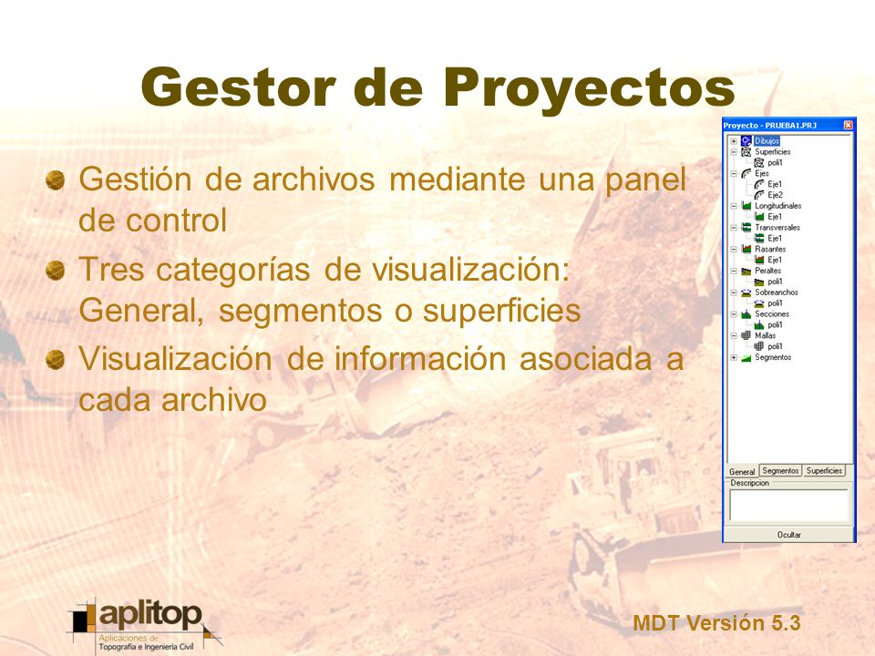 Gestor de Proyectos Gestión de archivos mediante una panel de control