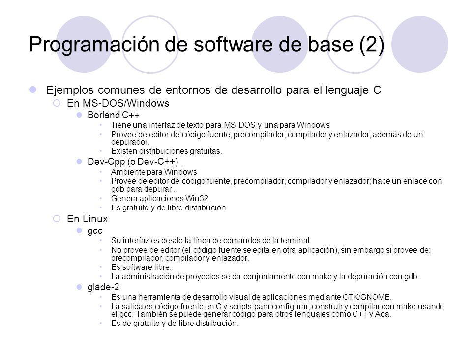 Programación de software de base (2)