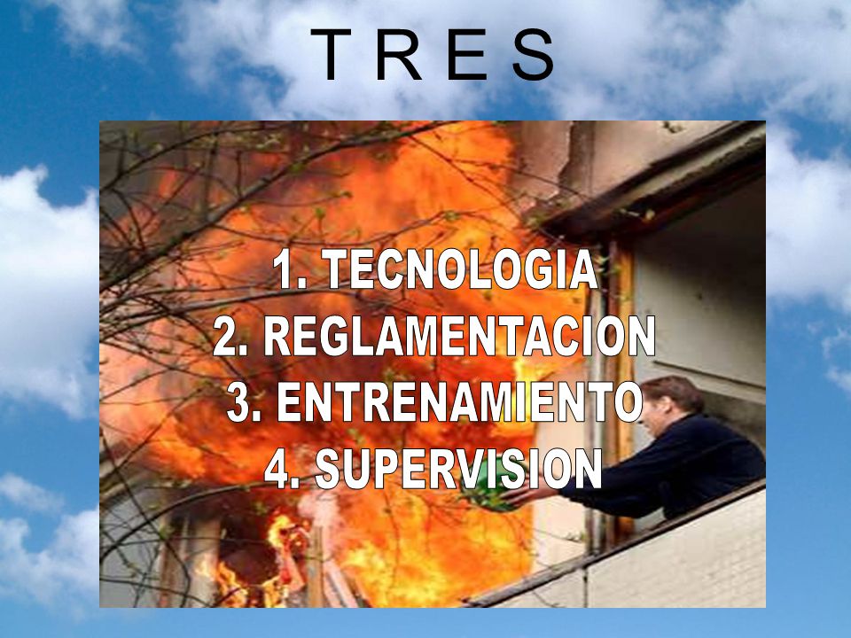 T R E S 1. TECNOLOGIA 2. REGLAMENTACION 3. ENTRENAMIENTO