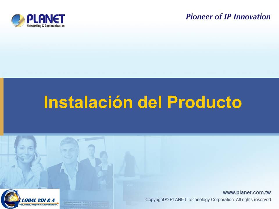 Instalación del Producto