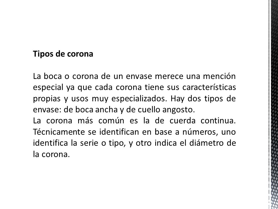 Tipos de corona