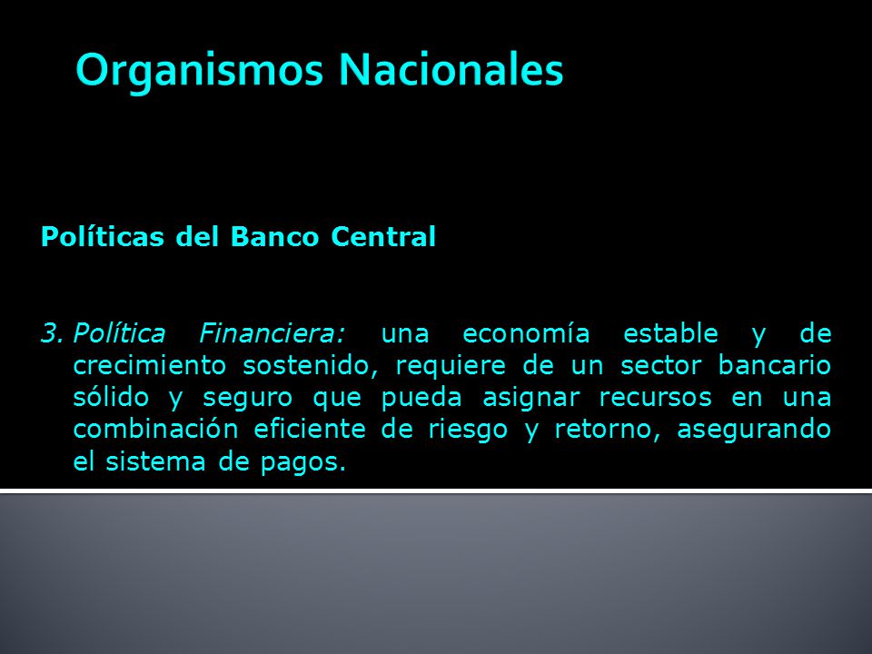 Organismos Nacionales