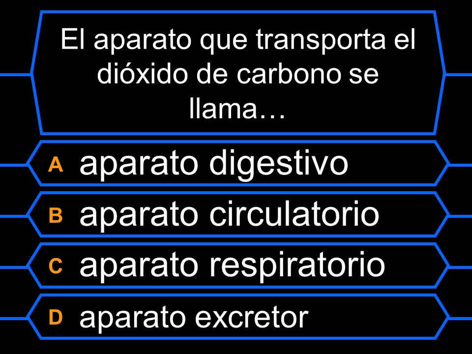 El aparato que transporta el dióxido de carbono se llama…
