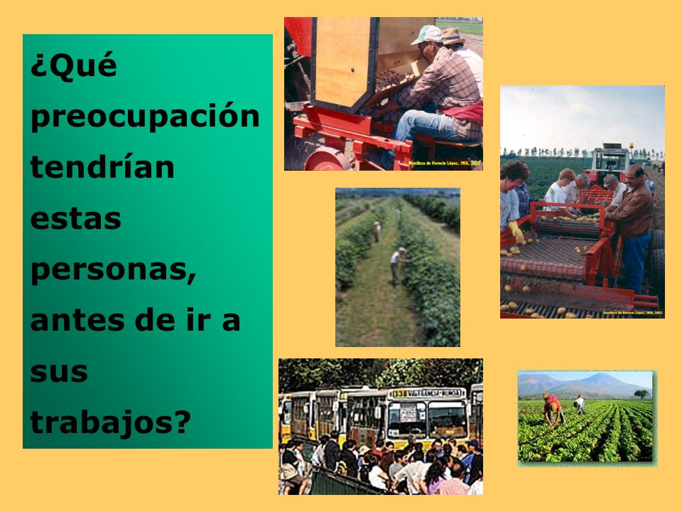 ¿Qué preocupación tendrían estas personas, antes de ir a sus trabajos