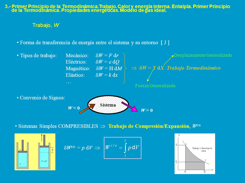 Forma de transferencia de energía entre el sistema y su entorno [ J ]