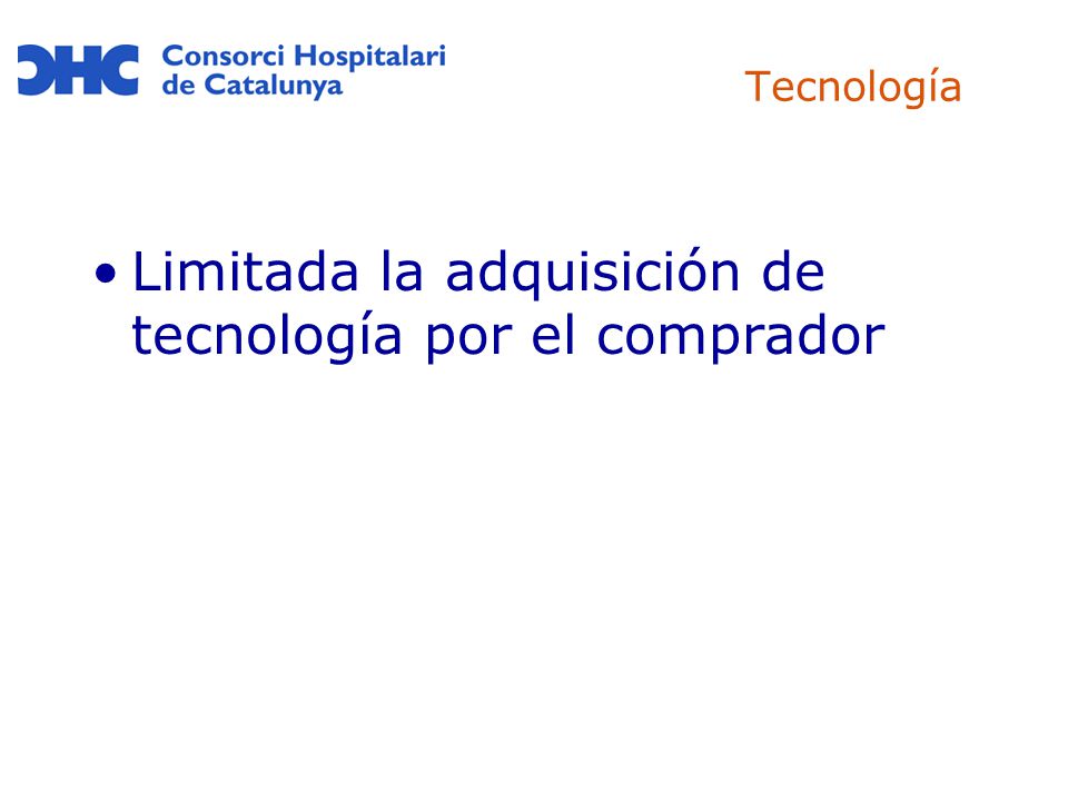 Limitada la adquisición de tecnología por el comprador