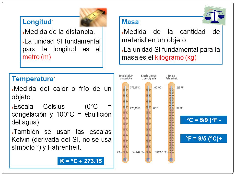 Medida de la cantidad de material en un objeto.