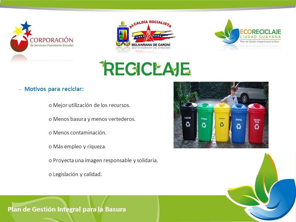 Plan de Gestión Integral para la Basura