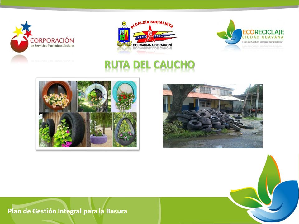Ruta del caucho Plan de Gestión Integral para la Basura
