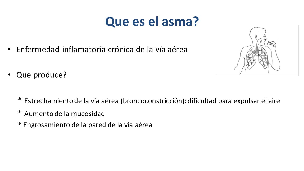 Que es el asma Enfermedad inflamatoria crónica de la vía aérea