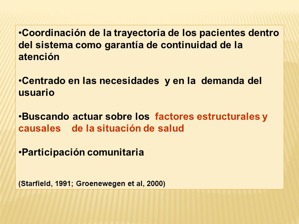 Centrado en las necesidades y en la demanda del usuario