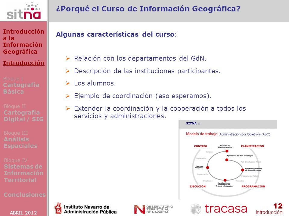 ¿Porqué el Curso de Información Geográfica