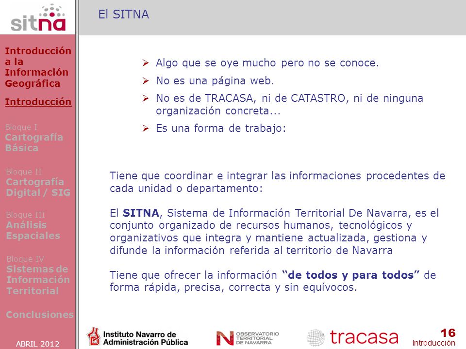 El SITNA Algo que se oye mucho pero no se conoce.