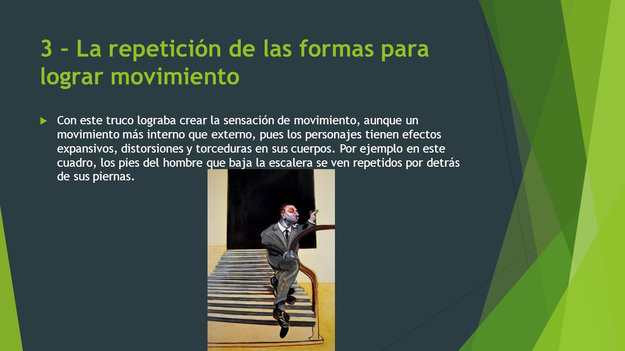3 – La repetición de las formas para lograr movimiento