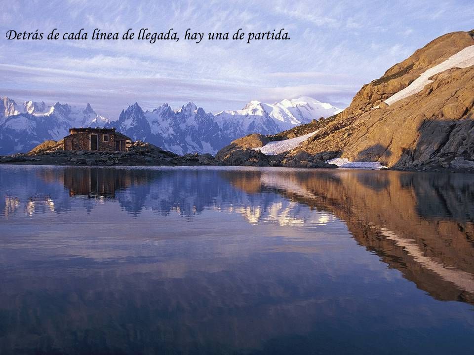 Detrás de cada línea de llegada, hay una de partida.