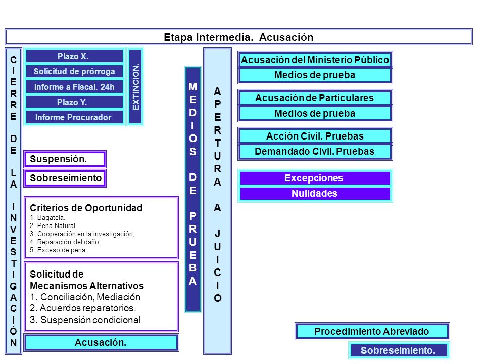 Etapa Intermedia. Acusación A P E R T U J I C O M E D I O S P R U B A