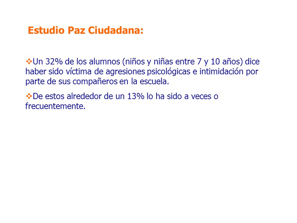 Estudio Paz Ciudadana: