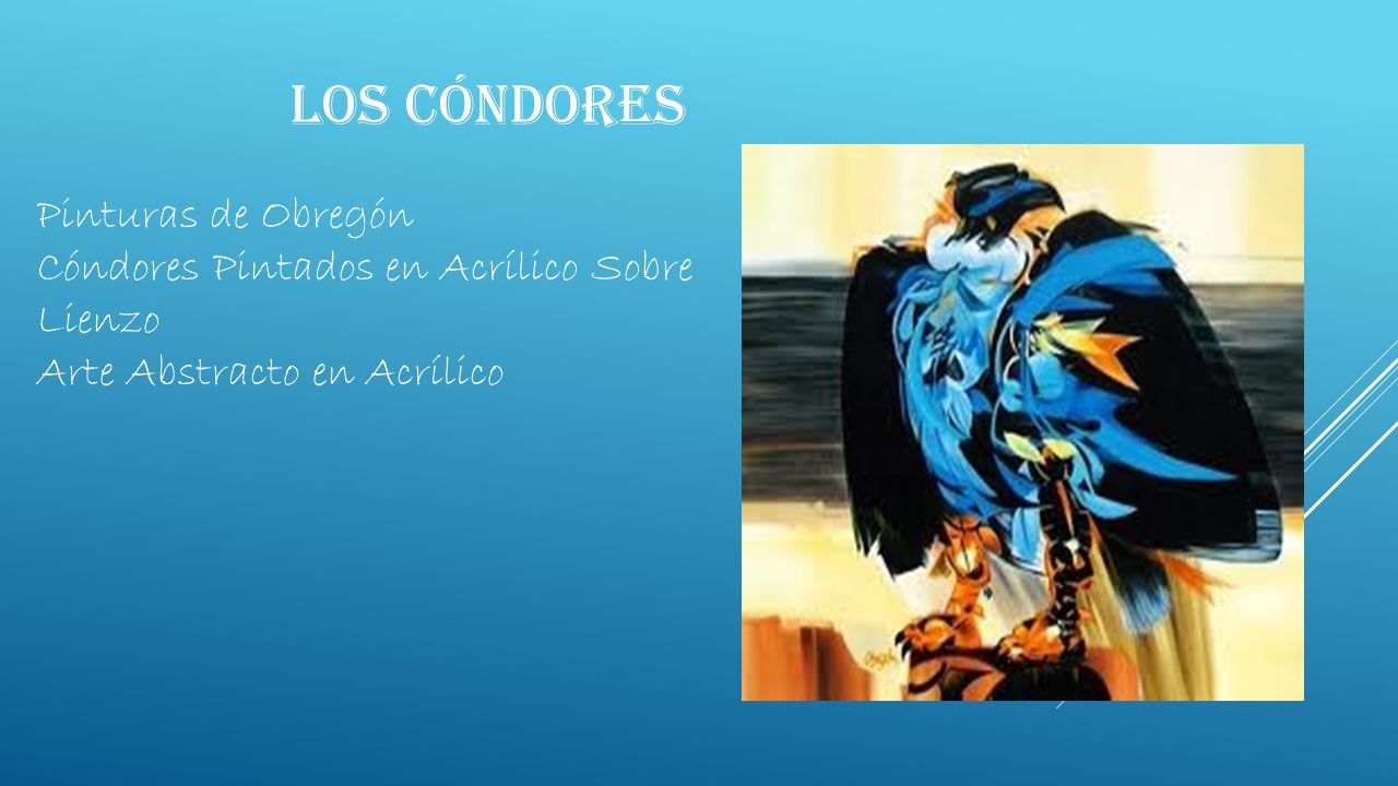 Los cóndores Pinturas de Obregón Cóndores Pintados en Acrílico Sobre Lienzo Arte Abstracto en Acrílico.