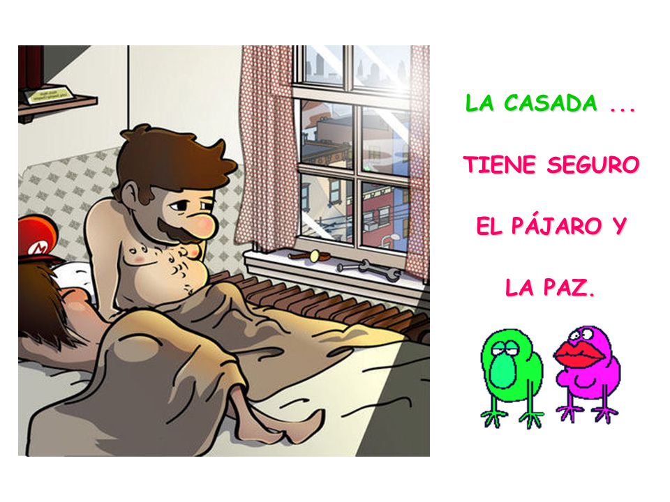 LA CASADA ... TIENE SEGURO EL PÁJARO Y LA PAZ.