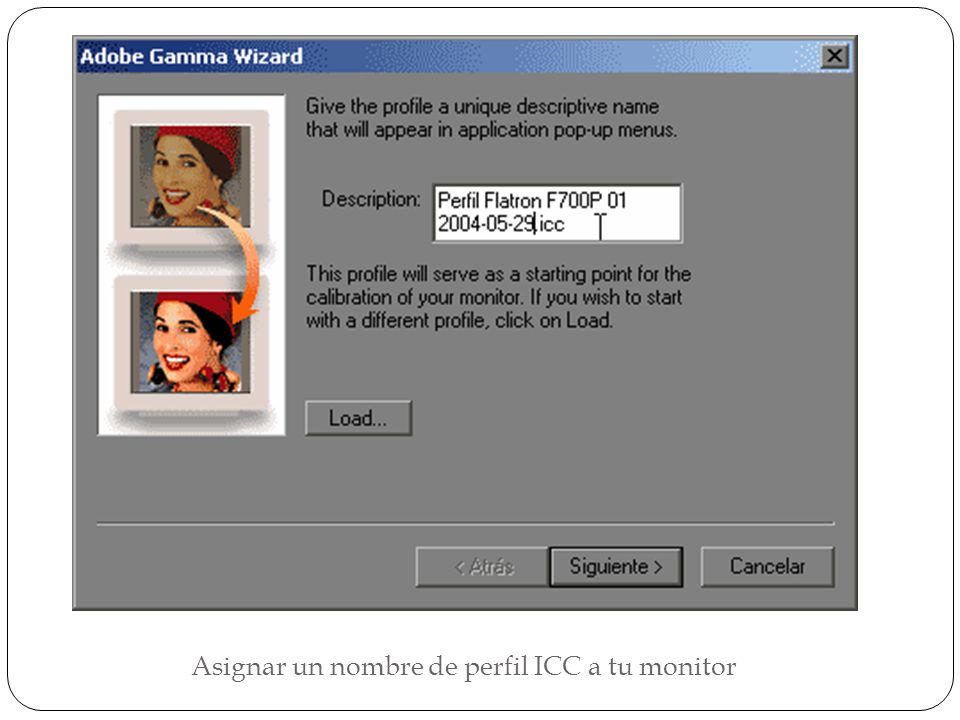 Asignar un nombre de perfil ICC a tu monitor