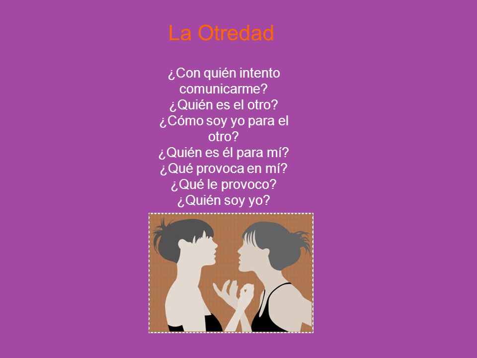 La Otredad ¿Con quién intento comunicarme ¿Quién es el otro