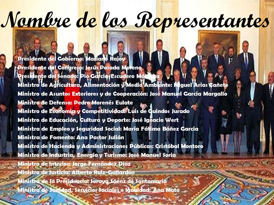 Nombre de los Representantes