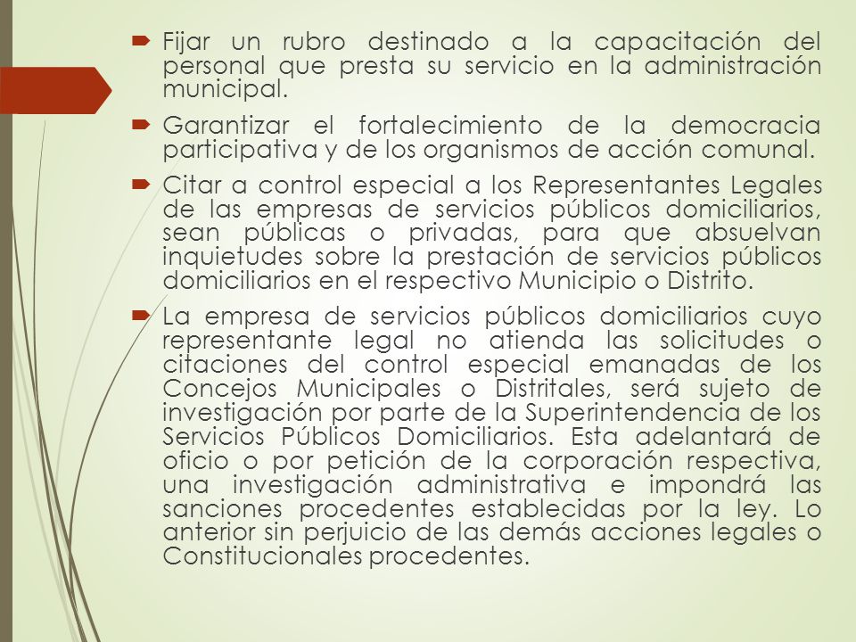 Fijar un rubro destinado a la capacitación del personal que presta su servicio en la administración municipal.