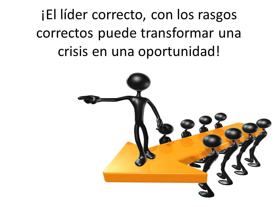 ¡El líder correcto, con los rasgos correctos puede transformar una crisis en una oportunidad!