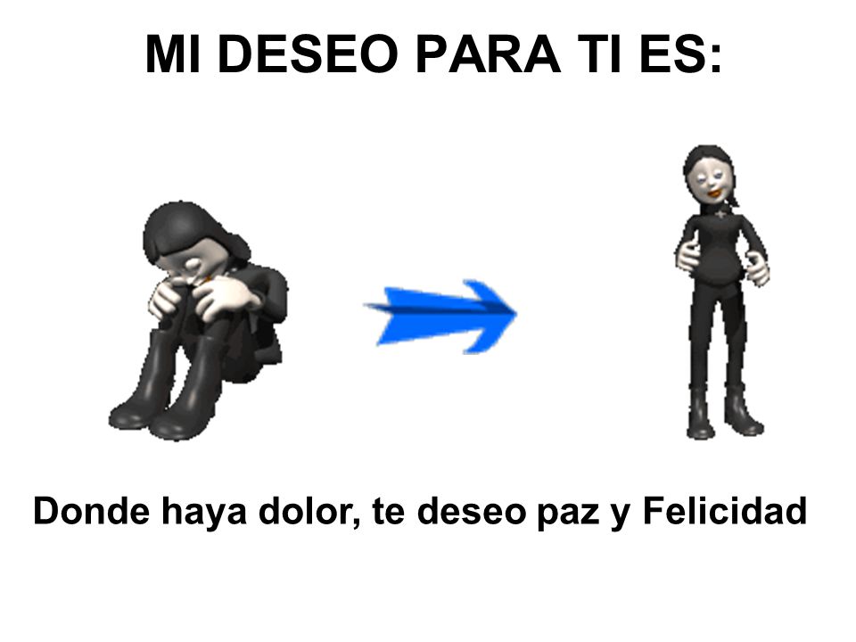 MI DESEO PARA TI ES: Donde haya dolor, te deseo paz y Felicidad