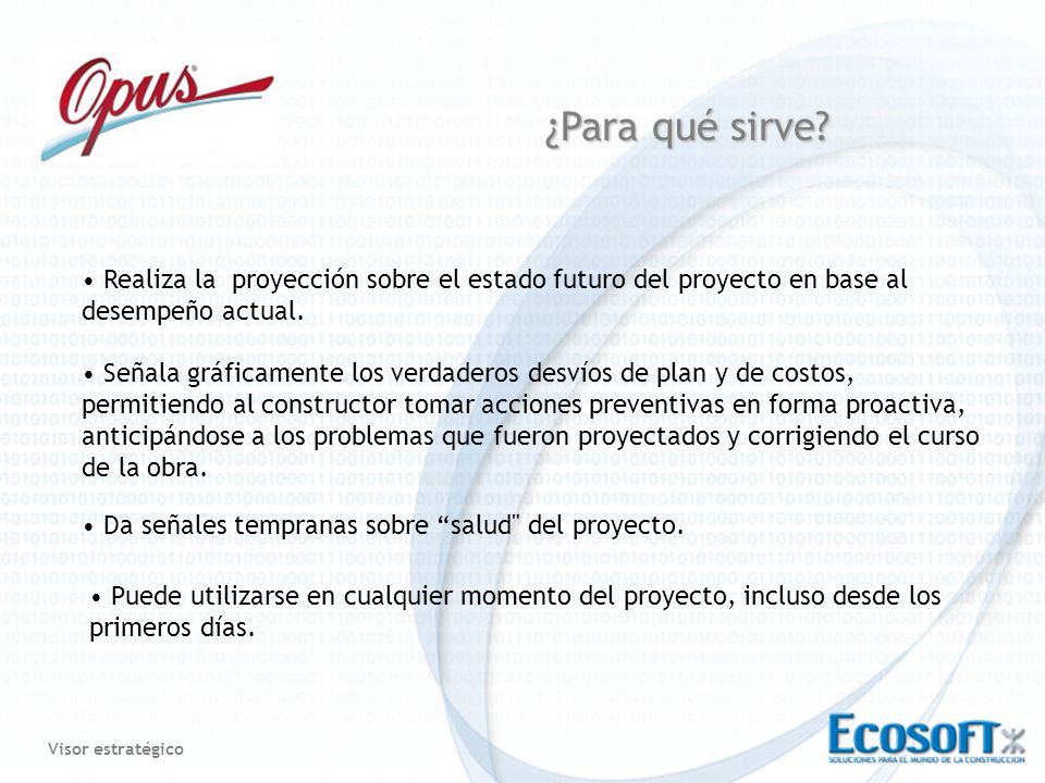 ¿Para qué sirve Realiza la proyección sobre el estado futuro del proyecto en base al desempeño actual.