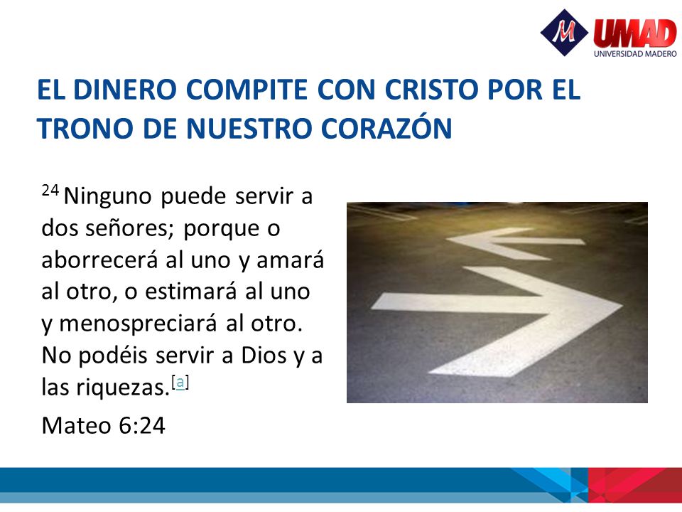 EL DINERO COMPITE CON CRISTO POR EL TRONO DE NUESTRO CORAZÓN